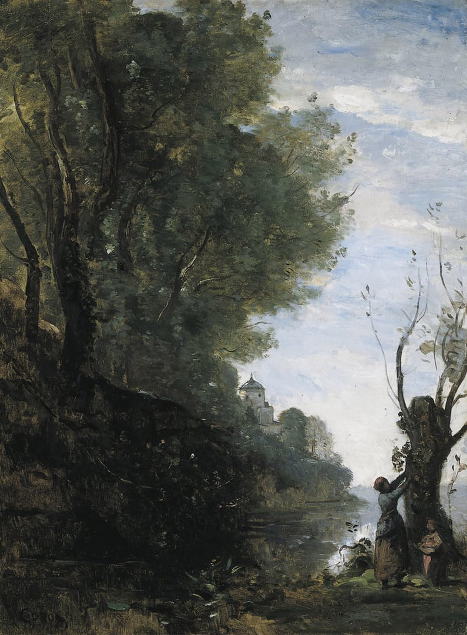 POSTERIIk Famous Print Pop Art Wall Art Graffiti The Happy Isle by Jean Baptiste Camille Corot Art Prints for Home Decor 60x90cm
