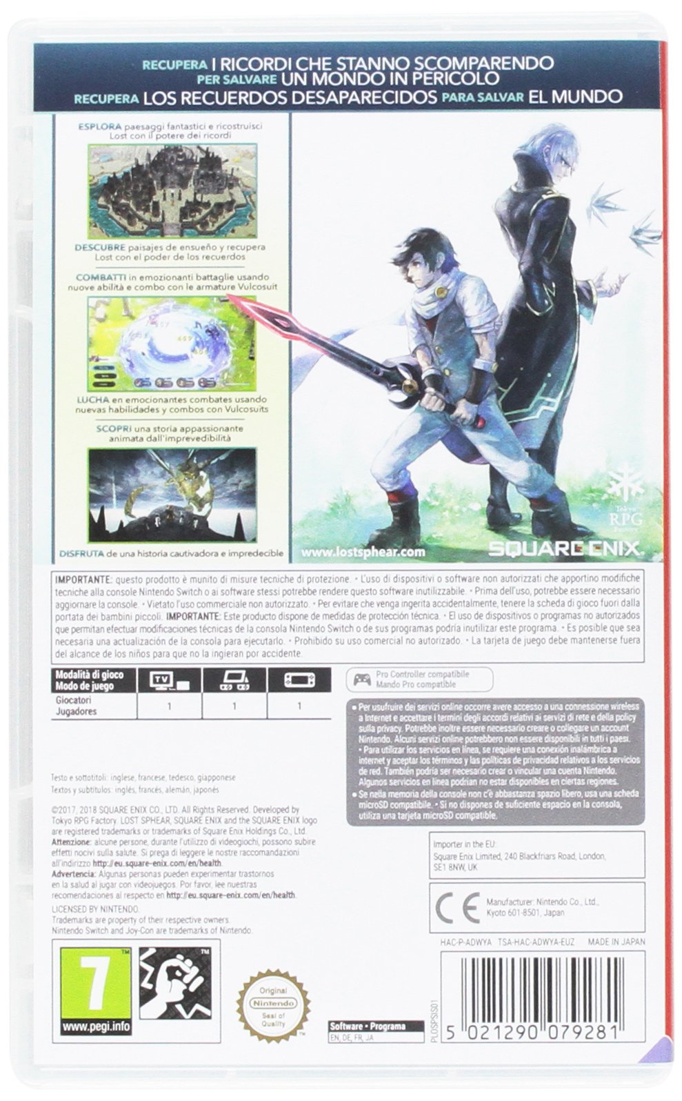 Lost Sphear - Nintendo Switch