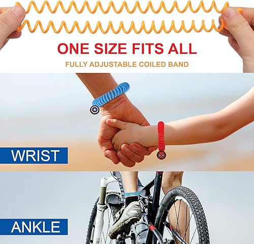 Miniatura 5 de SUPERBAND Pulsera repelente de mosquitos Marvel prémium (paquete de 20)  para niños y adultos  Banda repelente de insectos y insectos  Libre de DEET