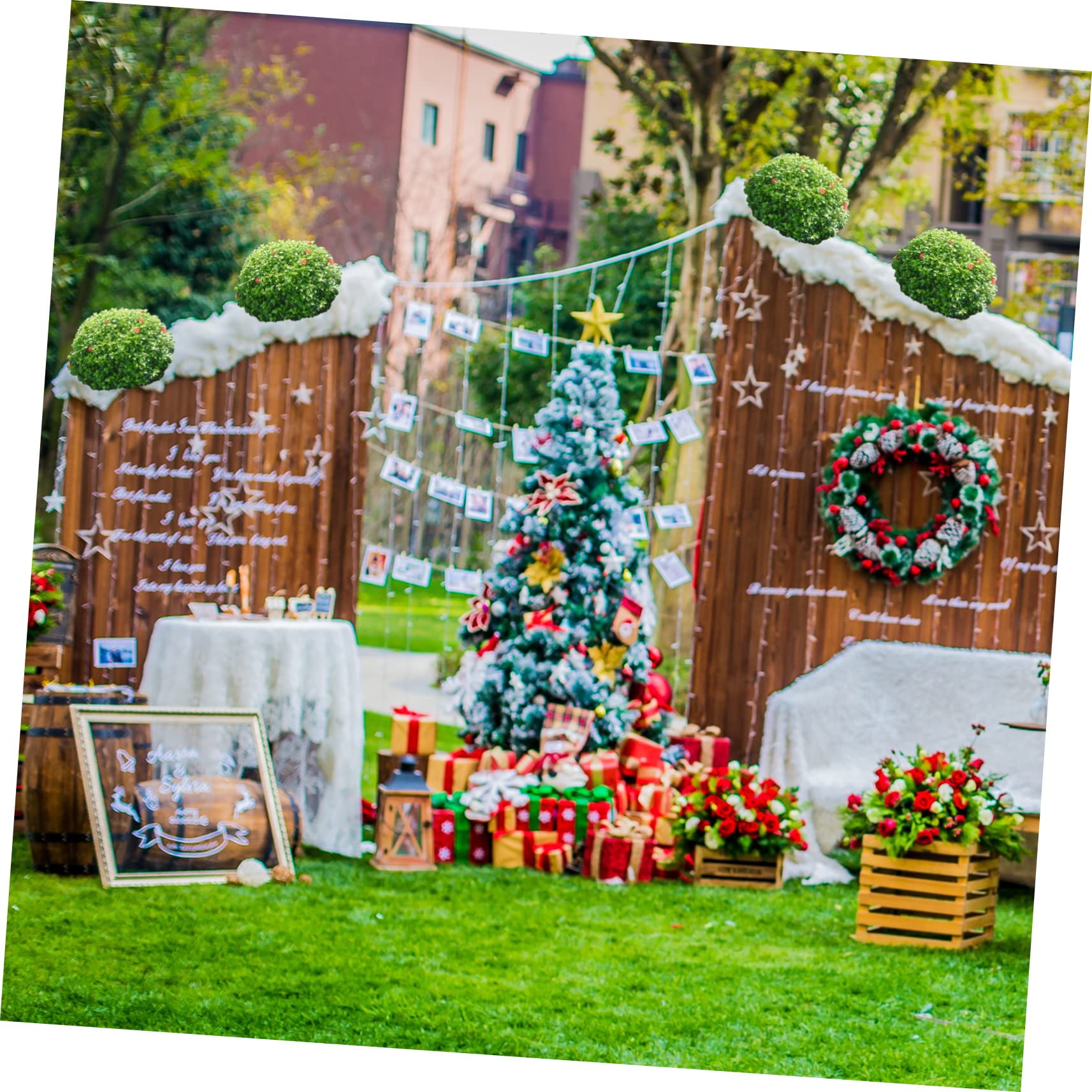 HOOTNEE 6pcs Grass Ball Rack Flower Holder for Wedding Garden Yard Decorative Ball Frame Stand