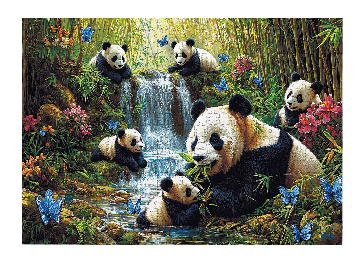 Puzzle 1500 Pezzi, Puzzle Panda per Adulti, 87x57cm, Compact Box -4412
