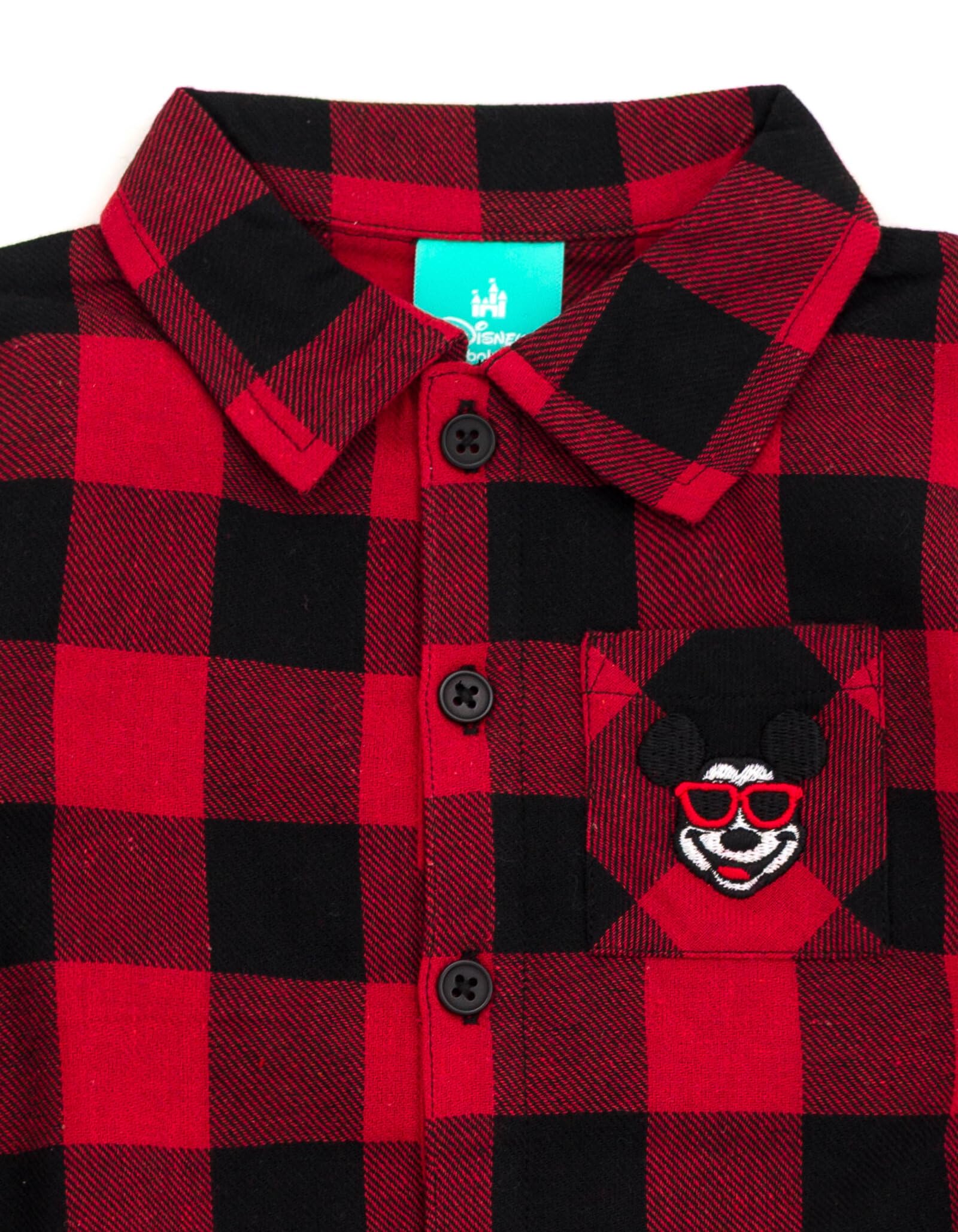 Disney Flanell-Body für Neugeborene bis Säuglinge, kariert, für Neugeborene bis 24 Monate