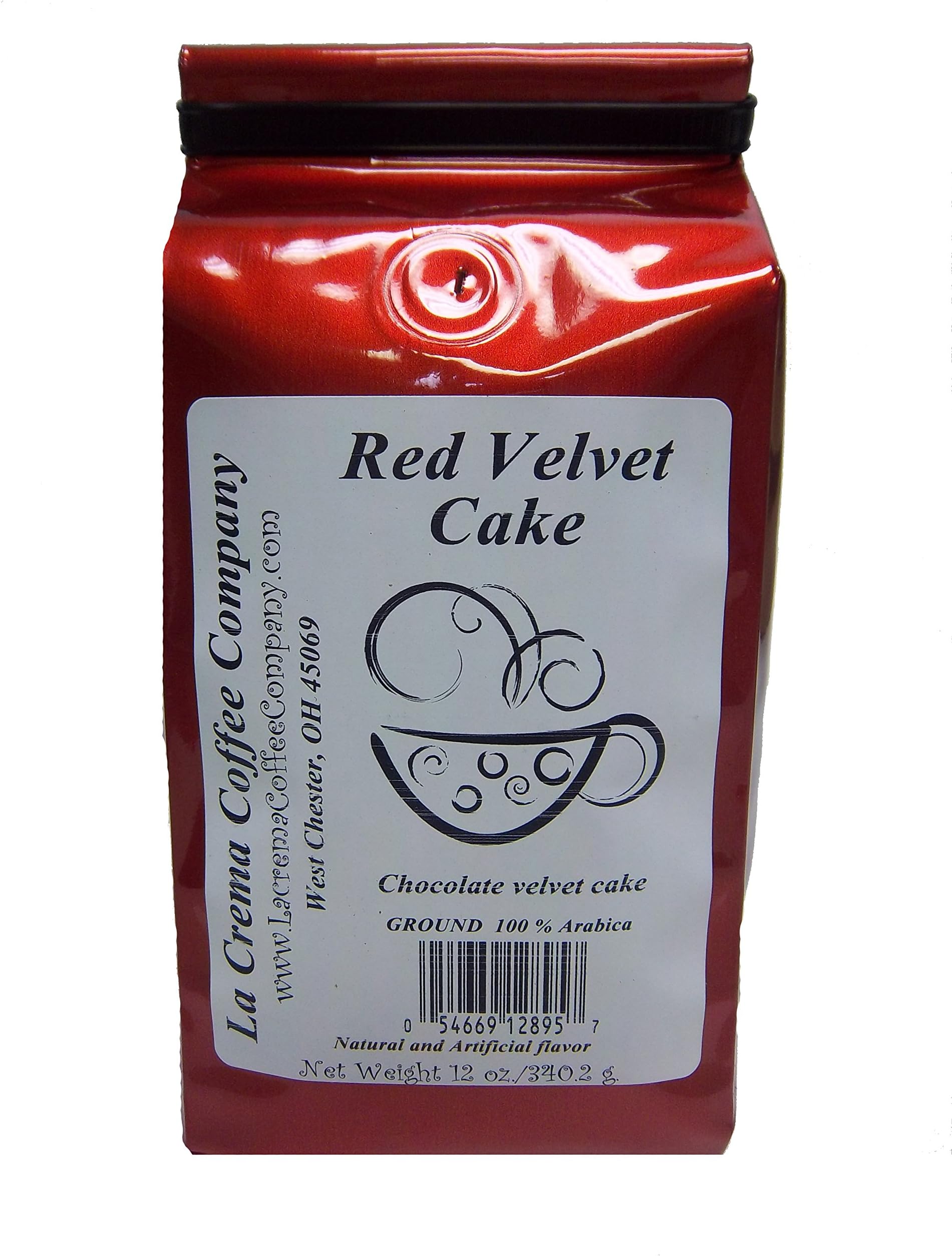 La Crema Coffee Company 2 Piece Cake, Red Velvet, 12 Ounce
