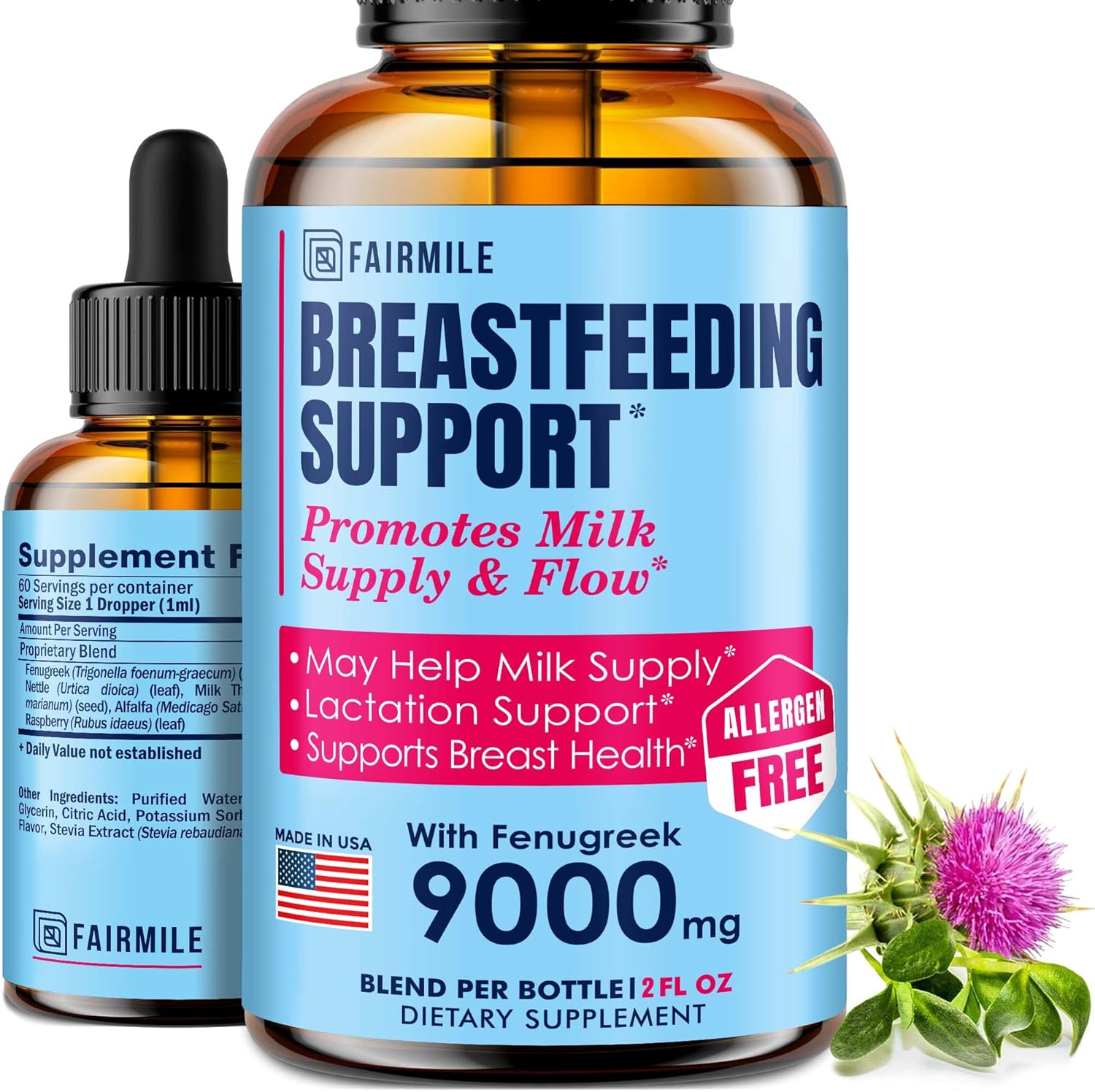 Lactation Supplement Breastfeeding Support Made in USA