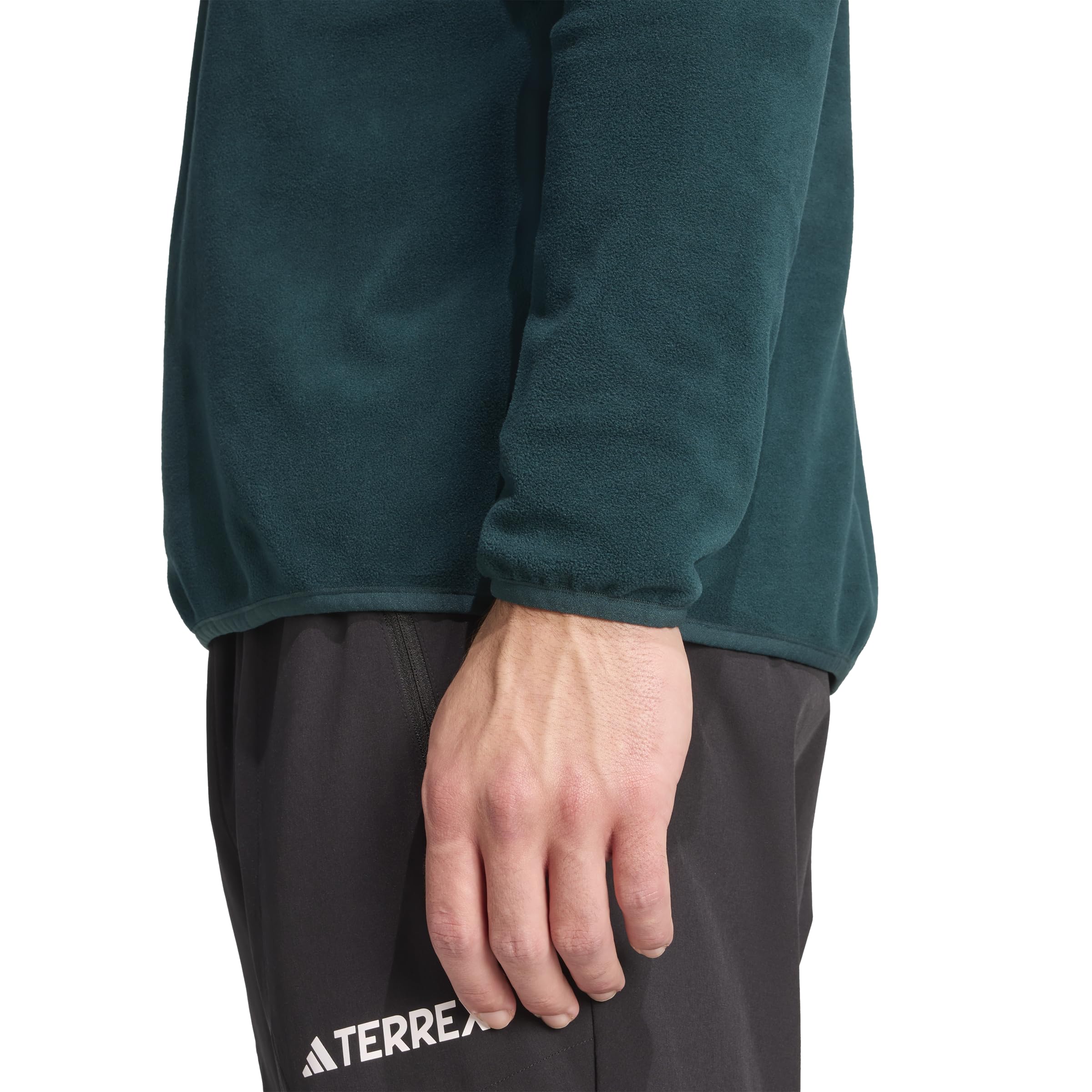 adidas Mężczyźni Terrex Multi Essentials Half Zip Fleece Jacket, aurora ivy, XS