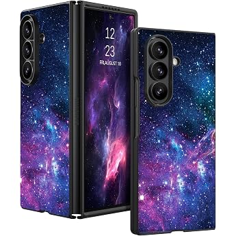 GaoBao Mobile Phone Case for Samsung Galaxy Z Flod 7 Case Galaxy Z Flod7 Case Nebula Pattern Glow in the Dark Thin Soft TPU Bumper Shockproof Anti-Scratch Protective Case Nebula Pattern