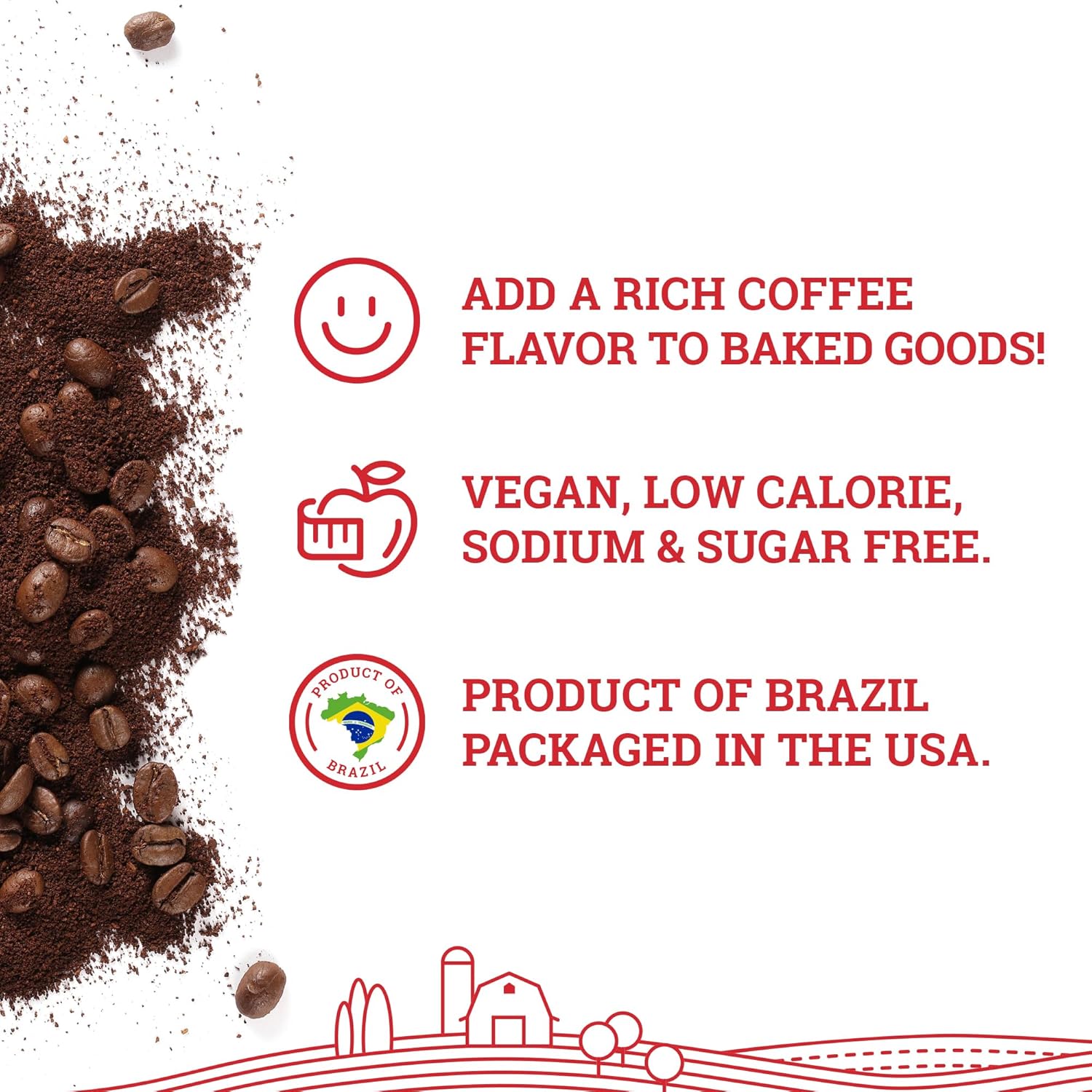 Hoosier Hill Farm Pure Espresso Powder, 8oz (Pack of 2)