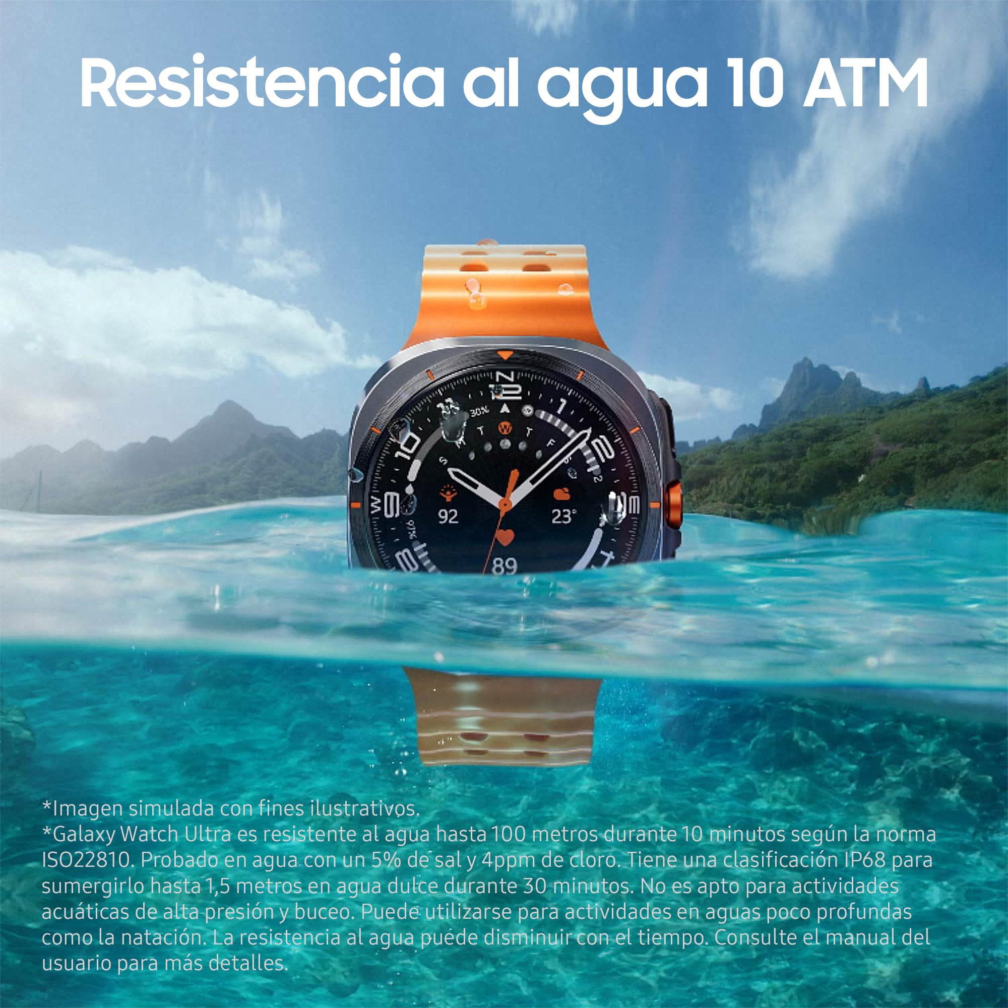 Samsung Galaxy Watch Ultra LTE 47mm + Cargador - Smartwatch, Control de Salud, Seguimiento Deportivo, naranja (Versión Española)
