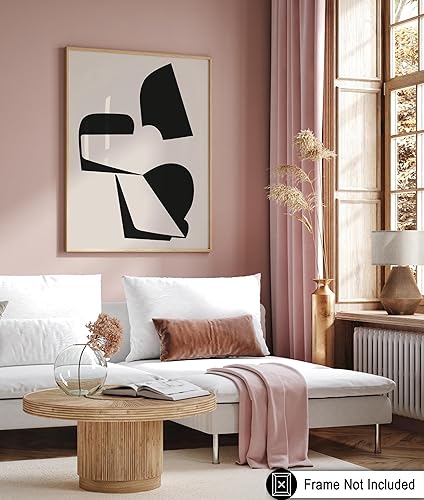 Miniatura 6 de Monem Art - Póster de formas aleatorias, impresión geométrica retro, arte abstracto, arte moderno de mediados de siglo, arte en blanco y negro, arte