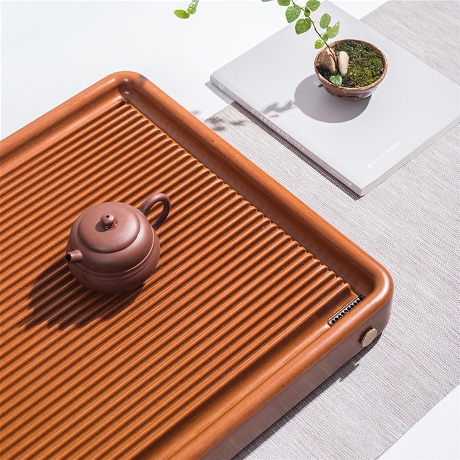 Bandeja de té baquelita for uso doméstico, bandeja madera maciza, mar goma Taiwán Bandeja de Té para Mesa de té Para el Hogar(90 * 50 * 5cm)