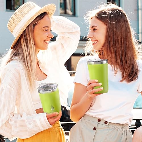 Miniatura 8 de Ideus Vaso de 20 onzas, taza de café de viaje con tapa deslizante a prueba de salpicaduras, taza de café aislada al vacío de acero inoxidable de