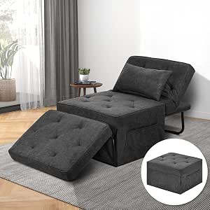 HYDRAGARDEN 4-in-1 Convertible Folding Sofa Bed, Gray