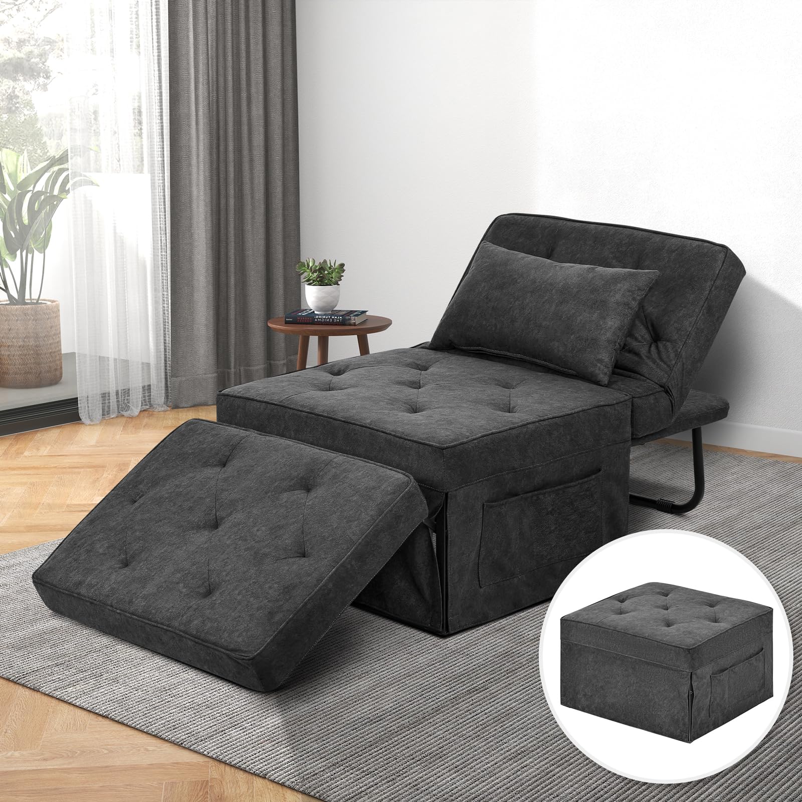 HYDRAGARDEN 4-in-1 Convertible Ottoman Bed