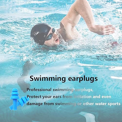 Miniatura 5 de Tapones para los oídos para dormir, 8 pares de tapones de silicona con cancelación de ruido para dormir, nadar, ronquidos, conciertos