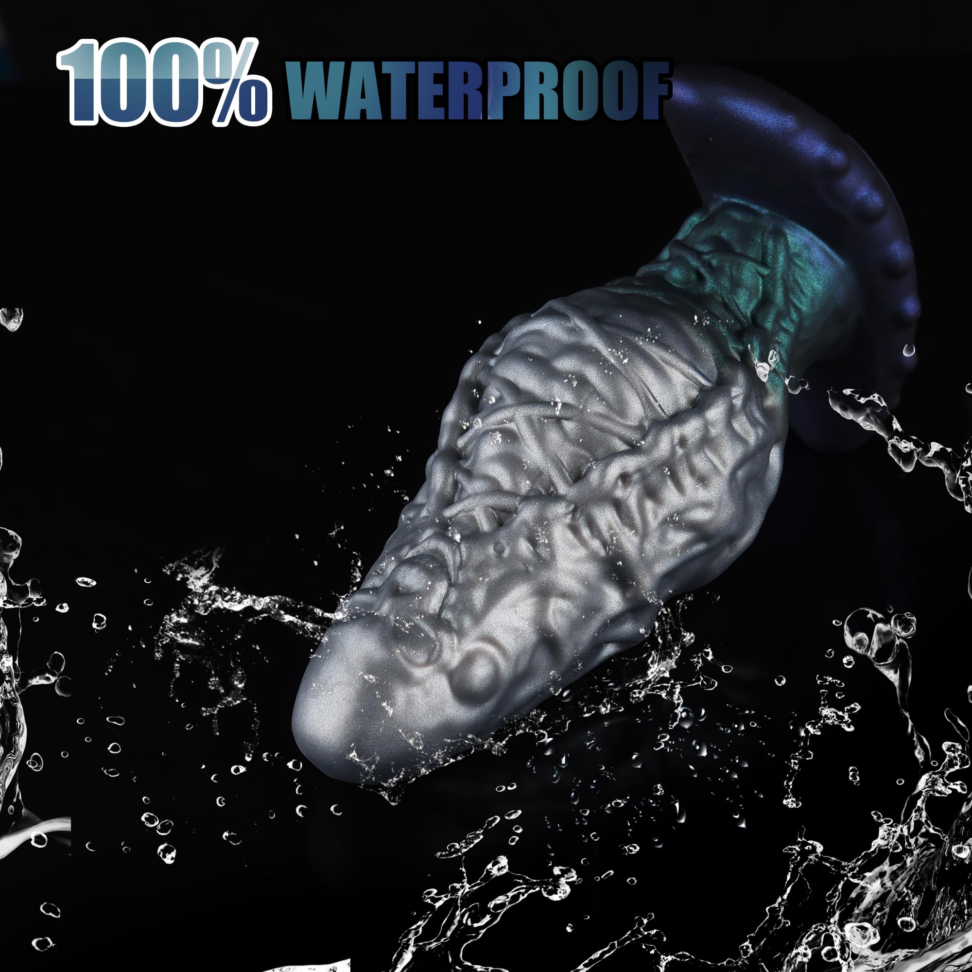 Wildolo Silicone Anal Plug, 7.8' x 3' Large Butt Plug Dildo with Curved Base & Slender Waist, Adult Sex Toys for Advanced Women Men: 2X-Large