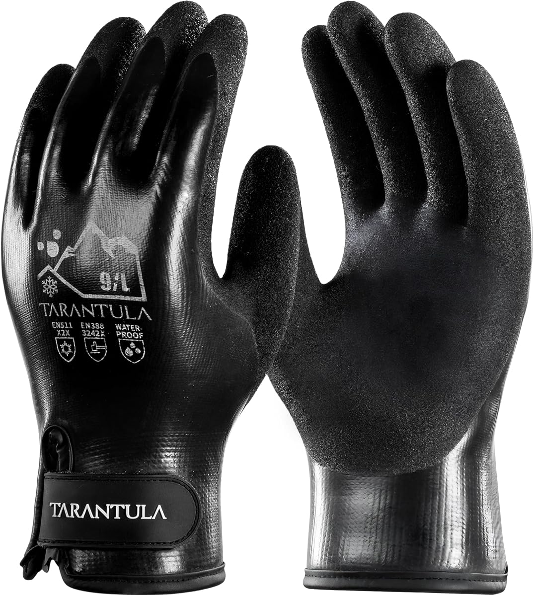 Tarantula 100% Waterproof Winter Work Gloves for Men & Women, Thermal Insulated Freezer Gloves for Cold Weather