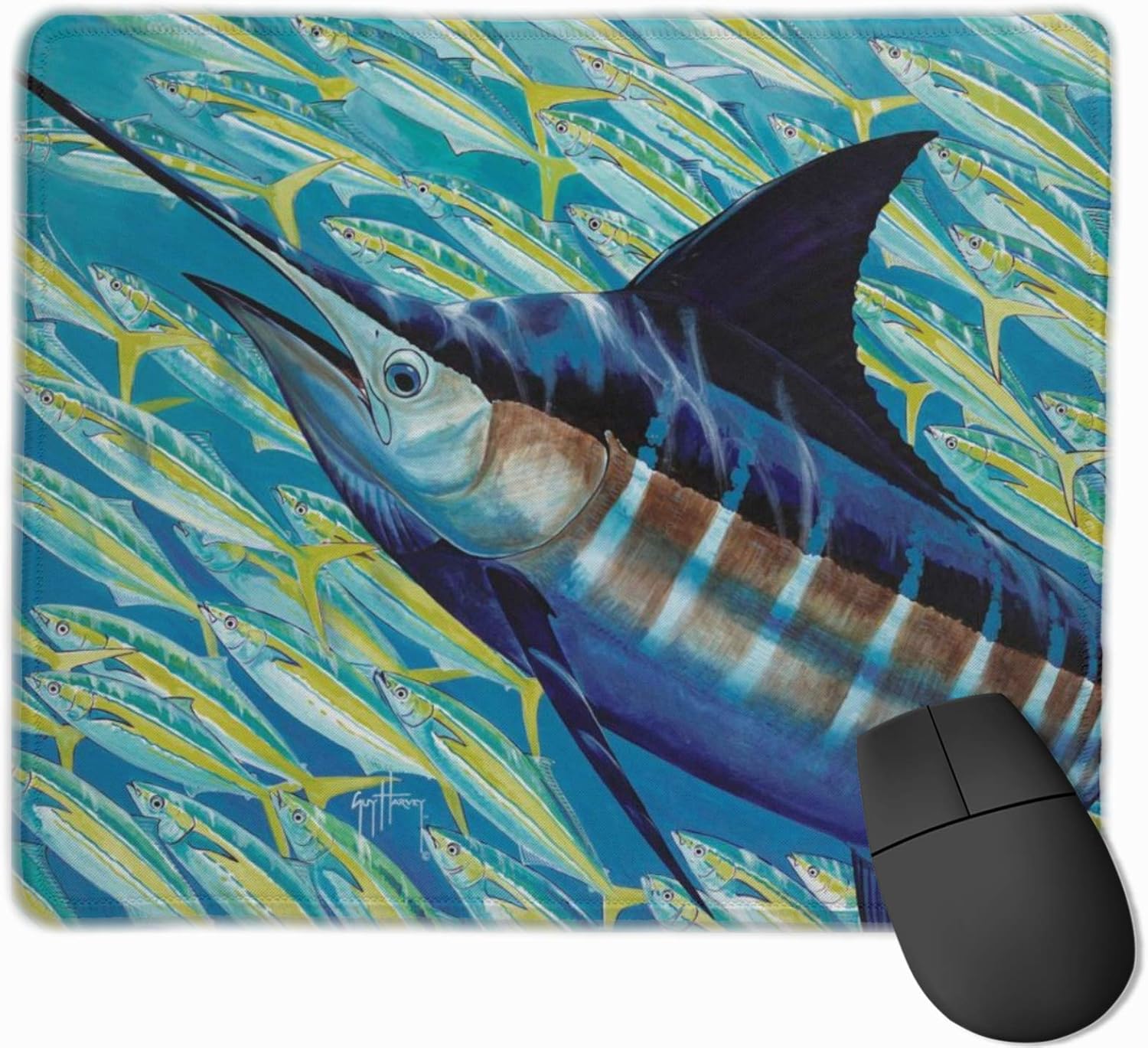 Yuotry Smooth Mouse Pad, Pointed Fish Mobile Gaming
