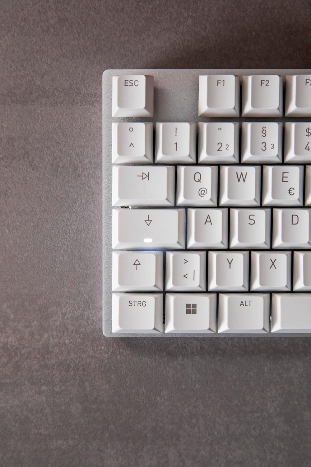 Cherry KC 200 MX Mechanical Office Keyboard with New MX2A switches. Modern Design with Metal Plate Frame. (White W/MX2A Silent Red Switch) - Image 5