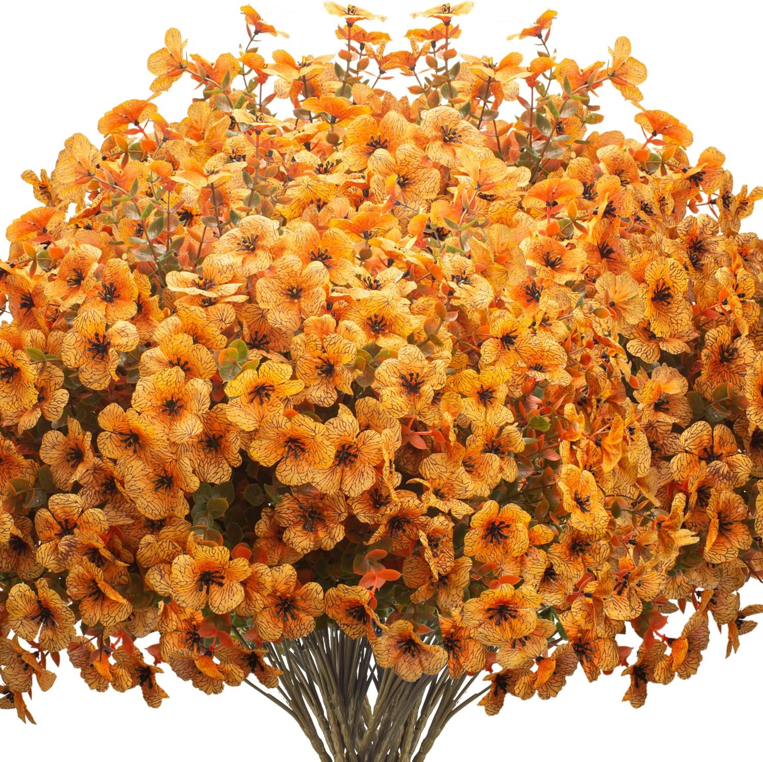 16 Bundles Artificial Fall Flowers UV Resistant Faux Greenery, All Weather Outdoor Autumn Decor for Thanksgiving Christmas Wedding Home Garden Fireplace Party Décor (Fall Orange Yellow) 16 Bundles Artificial Fall Flowers UV Resistant Faux Greenery, All Weather Outdoor Autumn Decor for Thanksgiving Christmas Wedding Home Garden Fireplace Party Décor (Fall Orange Yellow)
