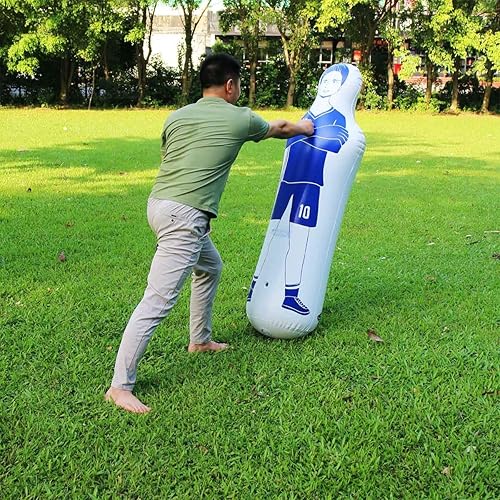Miniatura 8 de sailupxinyuan Inflatable Soccer Dummy Goalkeepr Air Mannequin Free Kick Wall Goalkeeper Defender Training