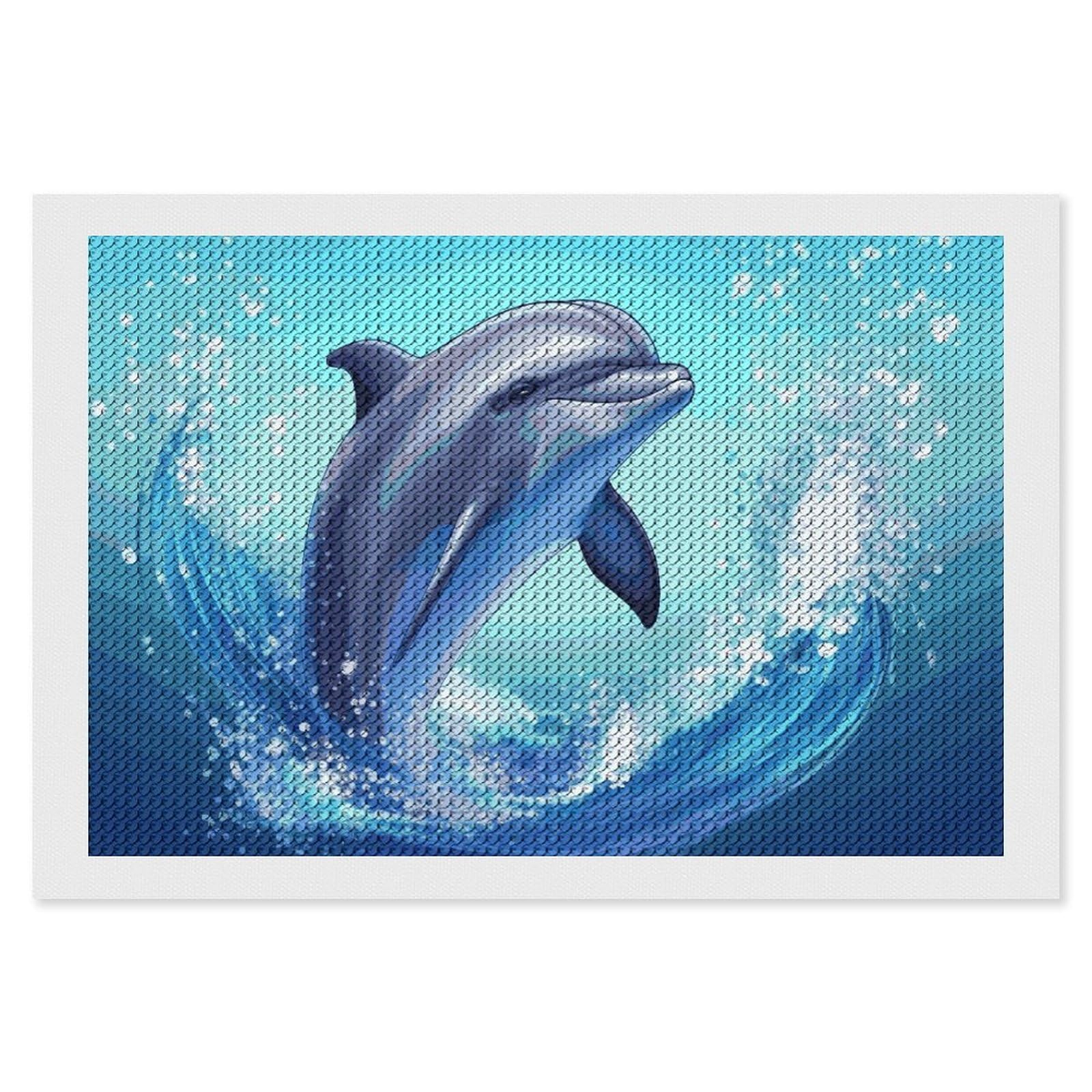 あ*こ様 Dolphins in Love DIYアートキット DAC Dolphins In Love – Diamond Art Club