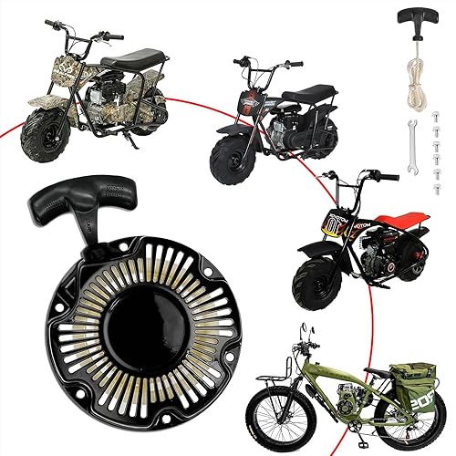 Miniatura 2 de JMCHstore Conjunto de arranque de retroceso para Monster Moto 80cc 2.8 hp, Mega Moto 105cc Mini Bike, Coleman RB100 Reaktree RT100, Motovox MBX 10,