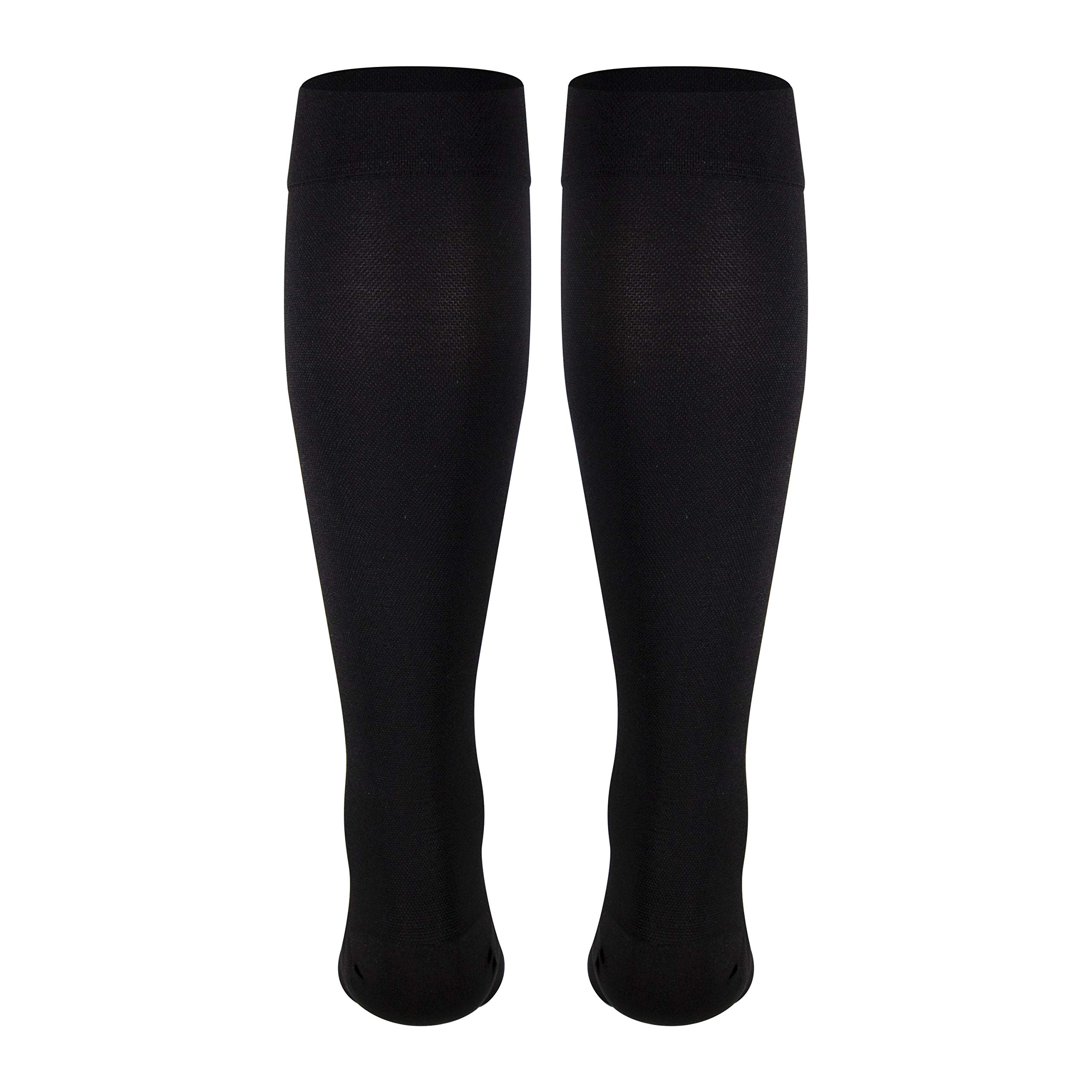 NuVein Medical Compression Stockings, 20-30 mmHg Support for Women & Men, Knee Length, Closed Toe, Short Length