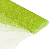 Vista 13 de Perno de tul de tela con purpurina de 54" por 10 yardas (30 pies) para bodas y decoración (plateado)