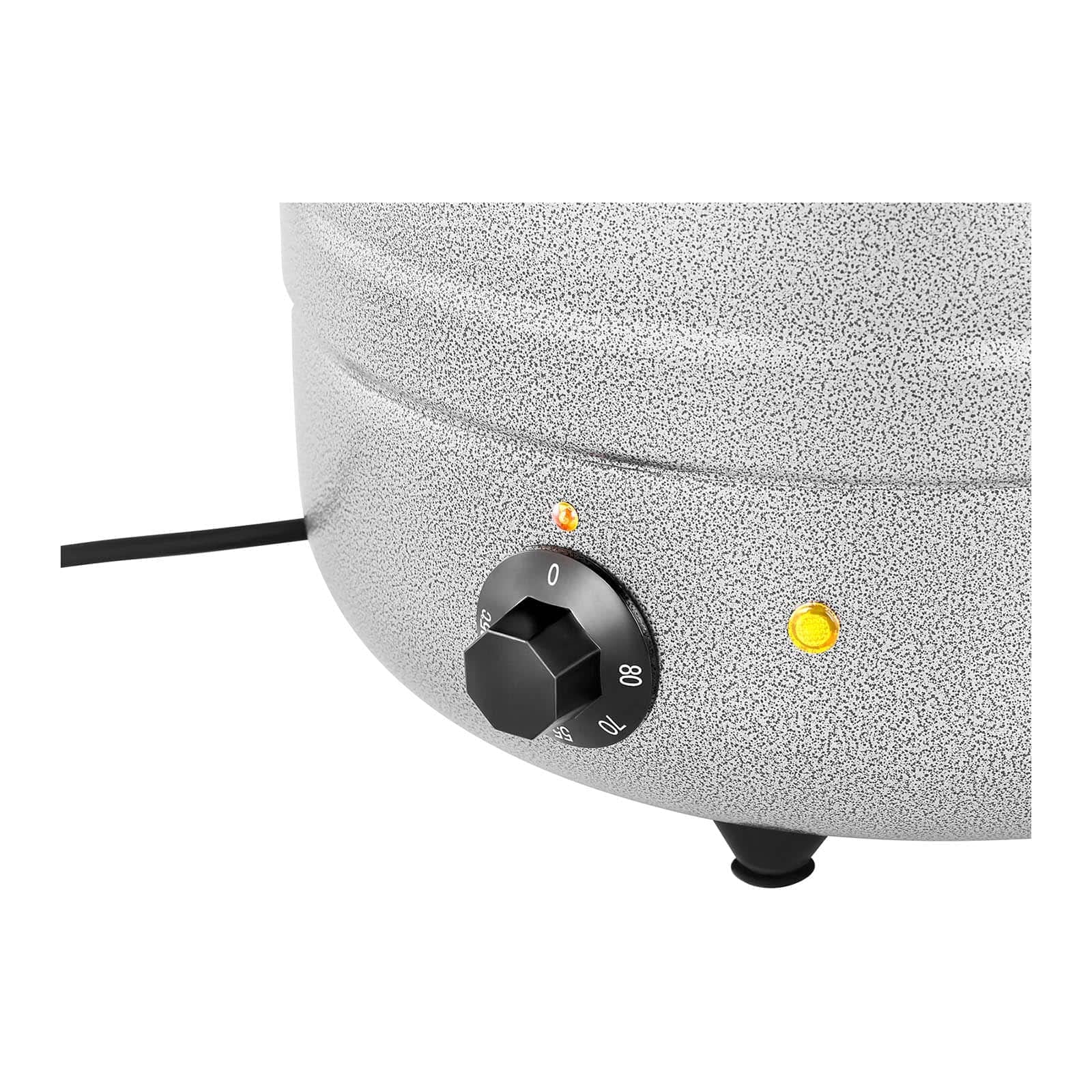 Royal Catering RCST-9405 Soupi?re Électrique Professionnelle Pro (400 W, 10 l, 35-80 °C, Argent, Acier & Acier inoxydable)