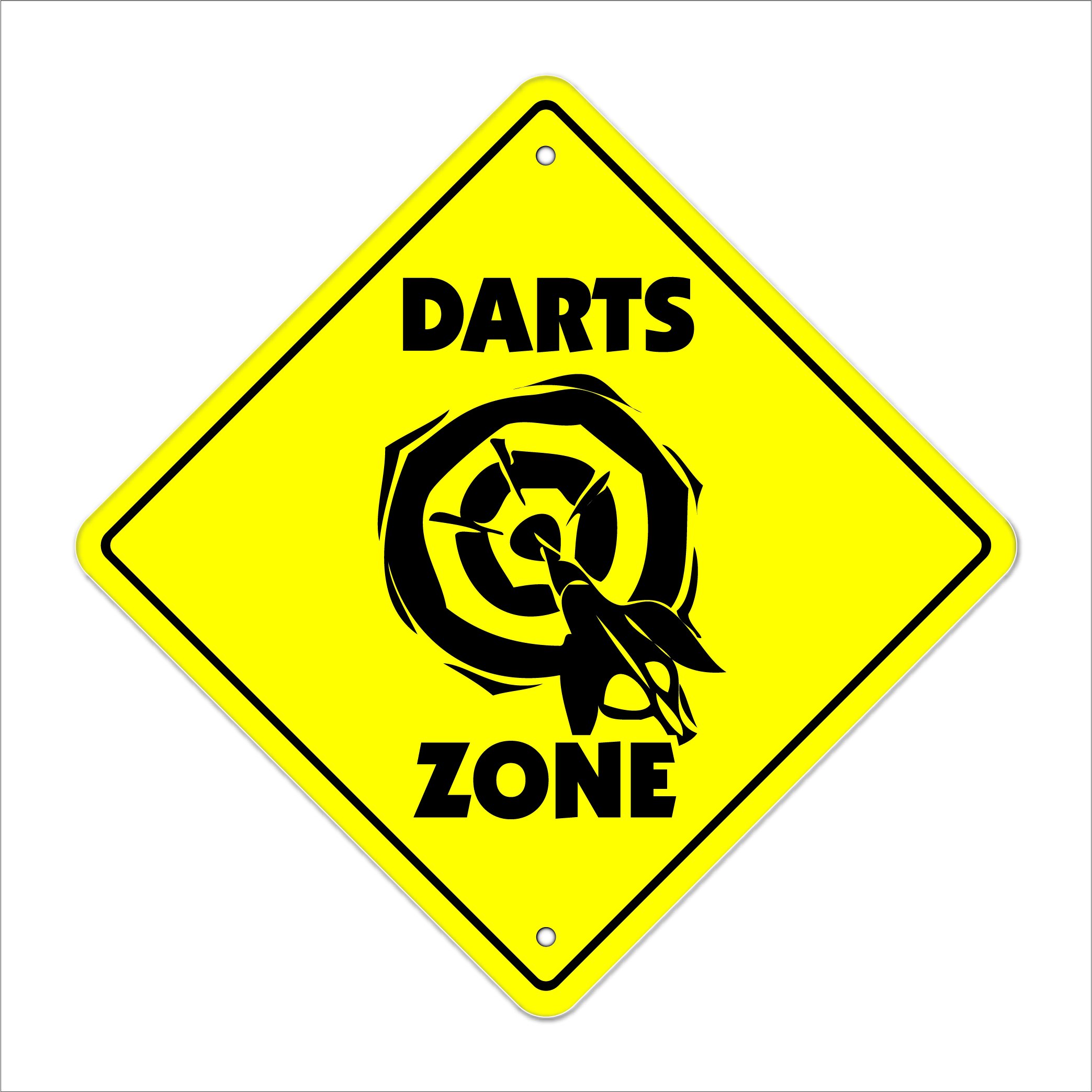 Darts Crossing Sign Zone Xing | Indoor/Outdoor | 12