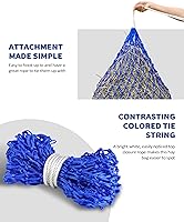 Vista 5 de Harrison Howard Red de heno de alimentación lenta para caballos con agujeros de malla de 2 x 2 pulgadas, alimentador de cabra azul 40 pulgadas