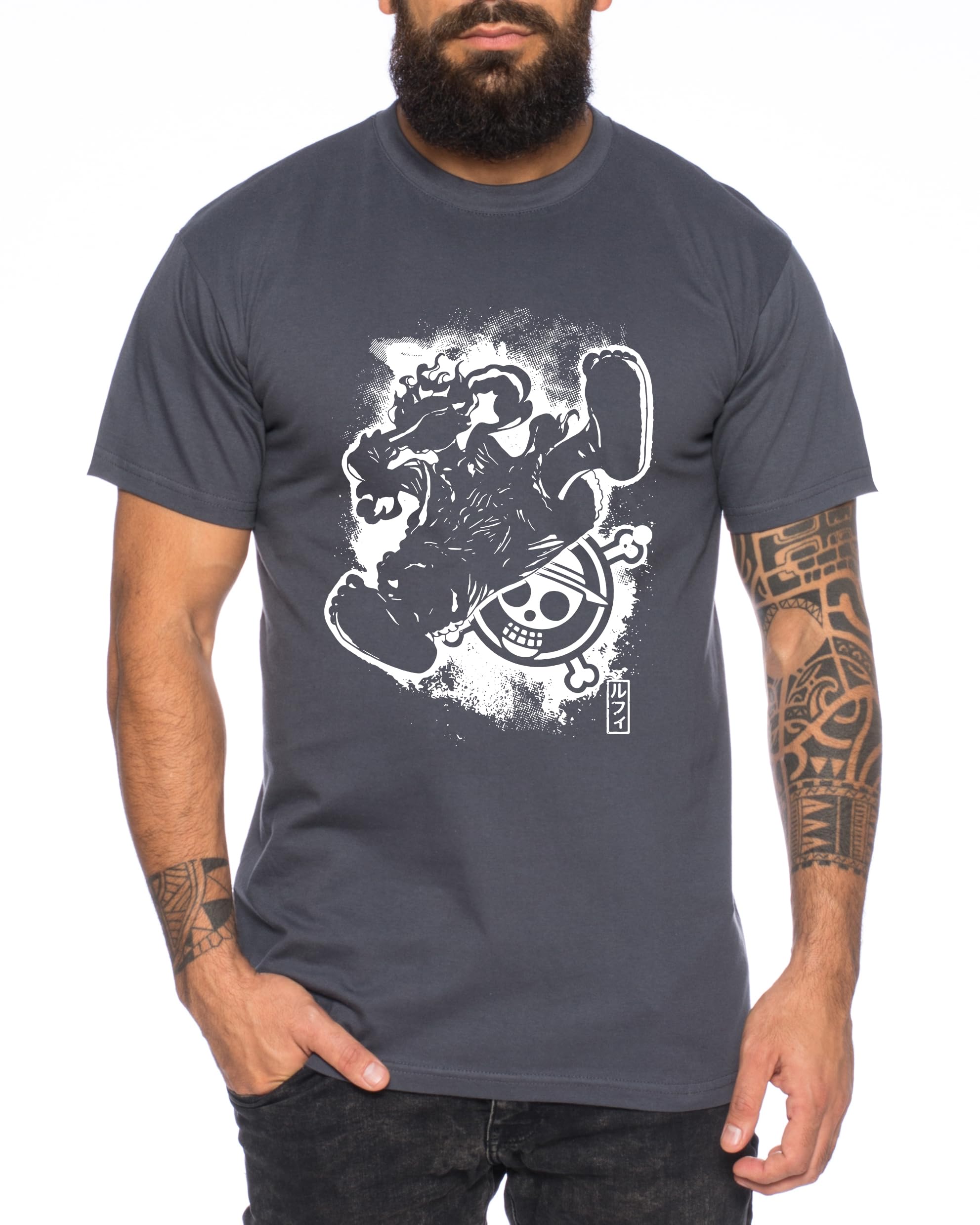 Ruffy Fly Men's T-Shirt Straw Hat Luffy Zoro One Monkey D. Pirate Ace Piece Goku Anime Luffy