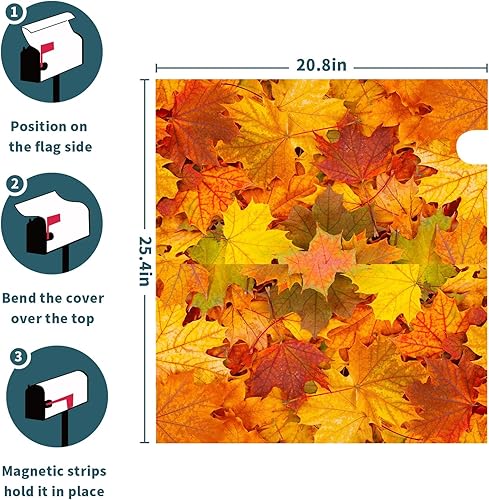 Miniatura 76 de Winter Cardinal Birds - Funda magnética para buzón, tamaño estándar de 25.5 x 21 pulgadas, diseño de pájaros rojos navideños para buzón