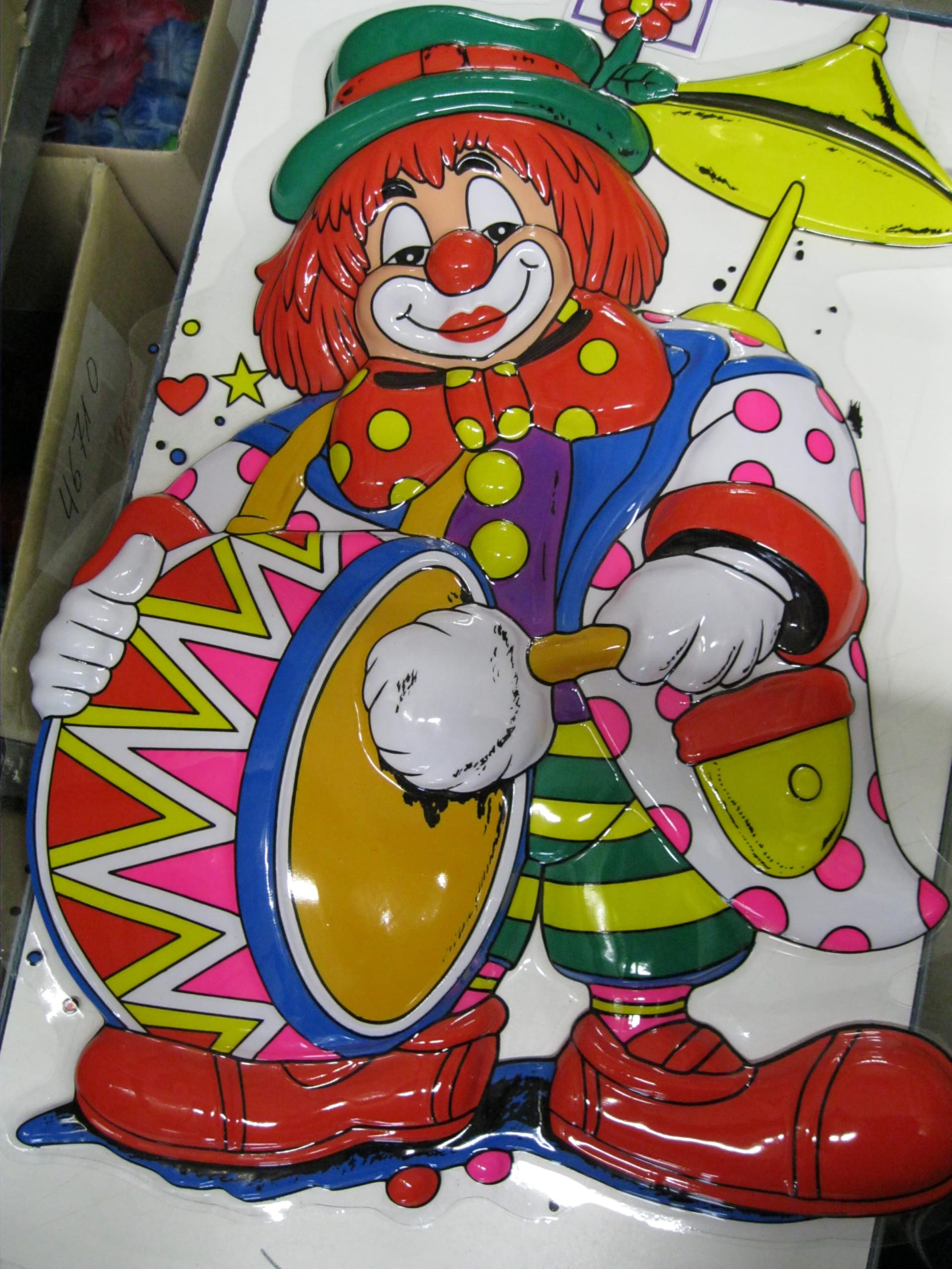 Wand-Deko Clown Mit Ballons – Bunte Partydekoration, Ca. 60 Cm Hoch, Perfekt Für Kindergeburtstage & Feste