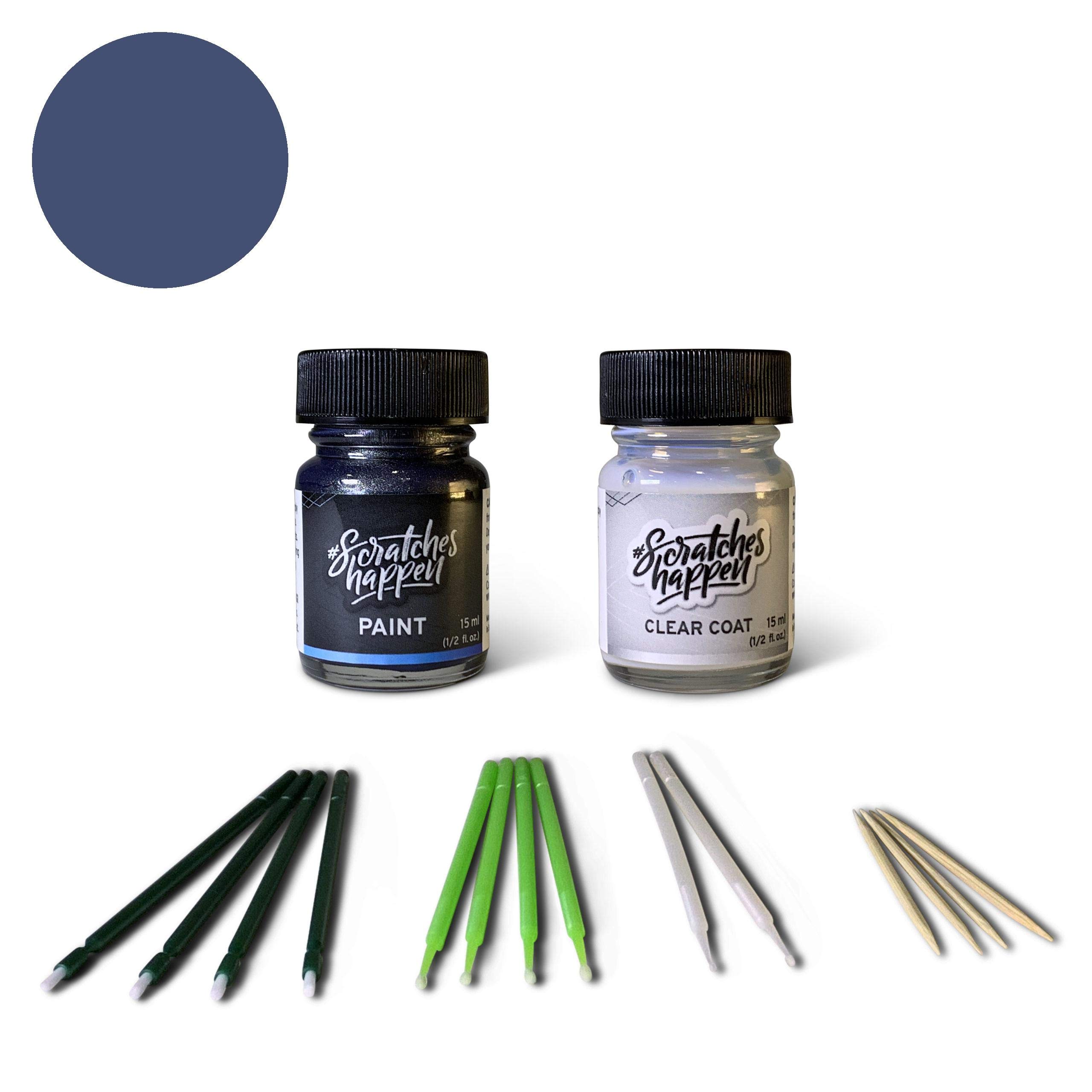 ScratchesHappen Exact-Match Touch Up Paint Kit Compatible with Hyundai Stormy Sea (ST2) - Bottle, Essential