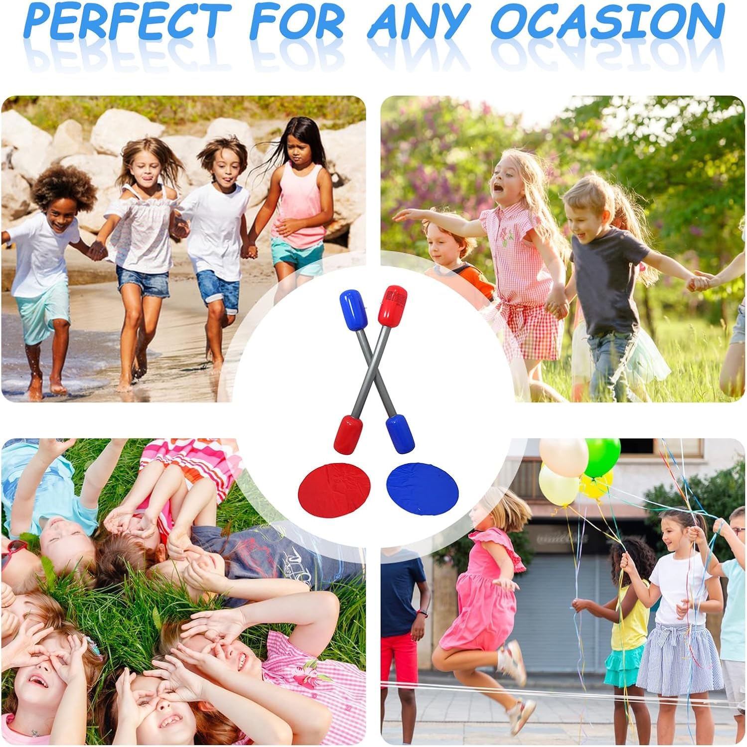 Bastone da duello gonfiabile da prato, gioco da gladiatore gonfiabile, adatto per feste, giochi genitori-figli, spiaggia, giardino all'aperto