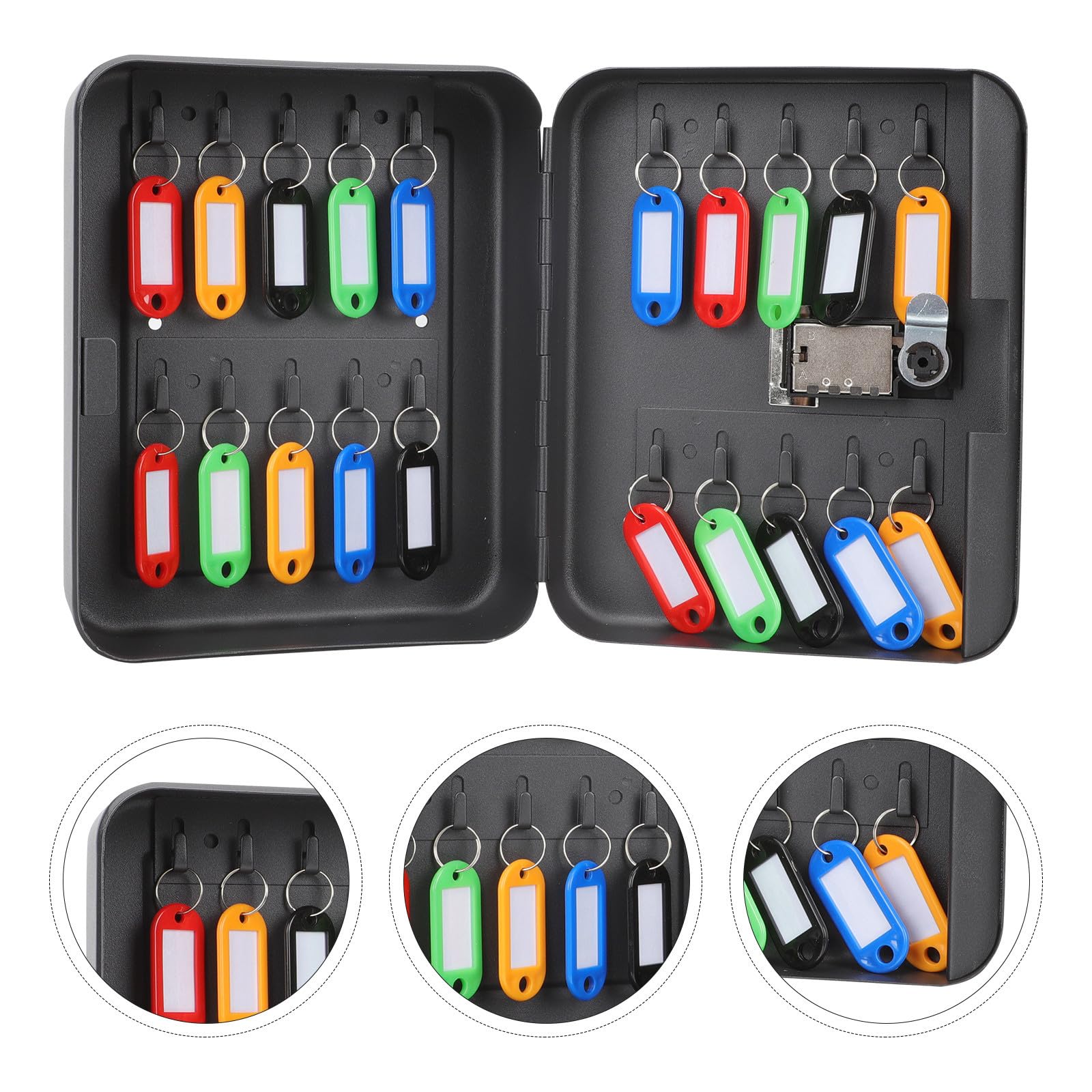 PACKOVE Boîte de Gestion des Clés Murale à Code Métal 20 Emplacements