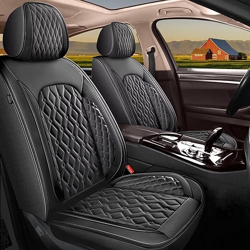 Juego completo de fundas de asiento de automóvil para Nissan Maxima 2011-2024, funda de asiento de piel sintética impermeable para vehículo Maxima,