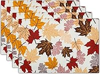 Vista 10 de Giwawa Juego de 4 manteles individuales decorativos de feliz cumpleaños, regalos de pastel de cumpleaños, banderas de colores, globos de confeti