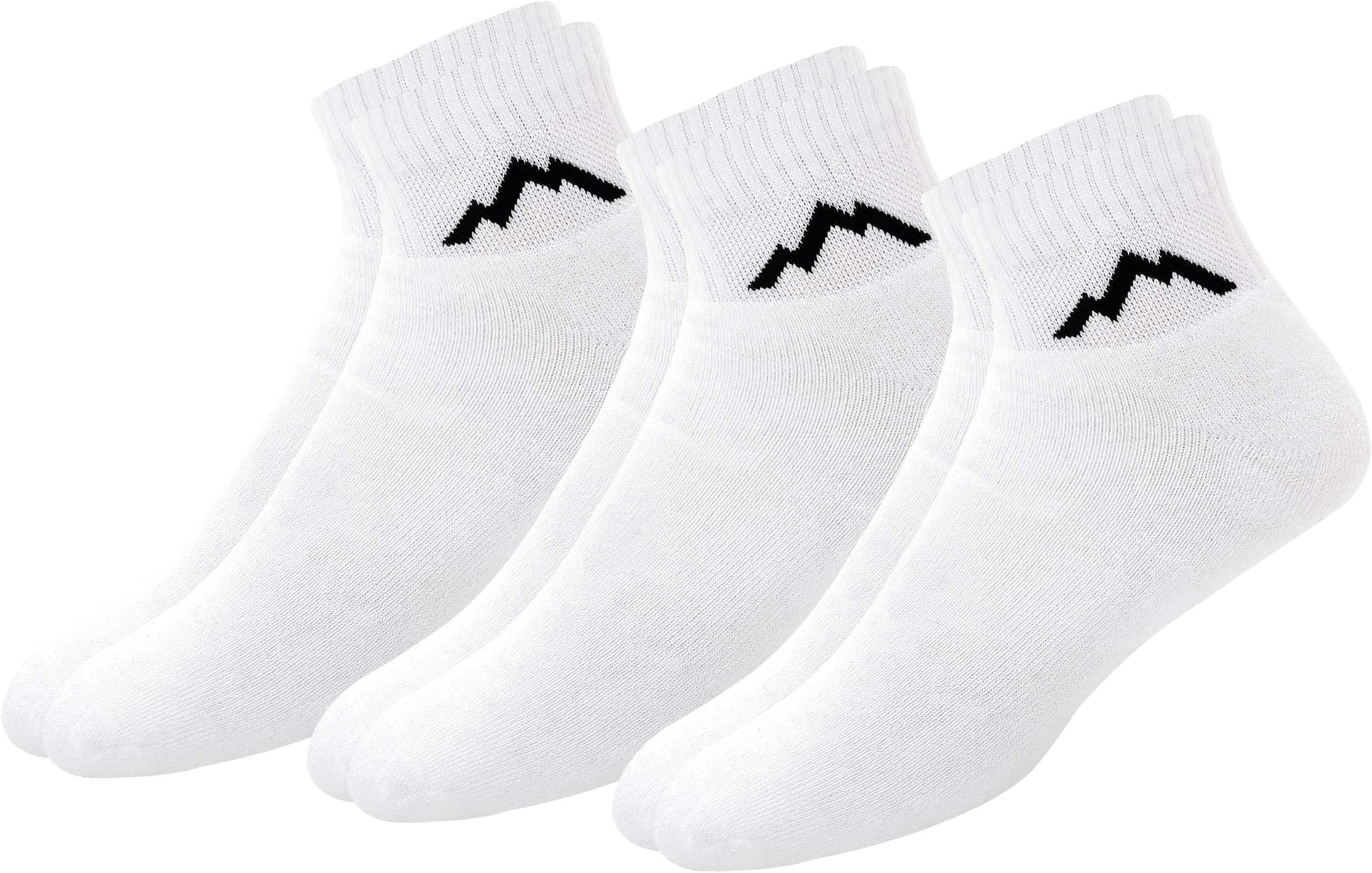 Sport Men's Heavy Duty Cotton Quarter Athletic Socks, Pack of 3