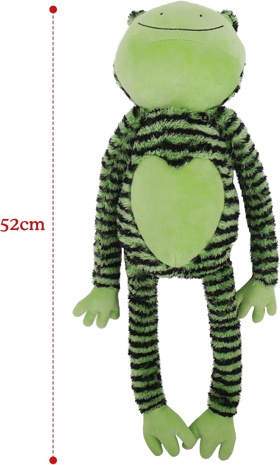 Rosewood Froggy Long Legs, Plush Interactive Dog Toy with 5 Squeakers - Green