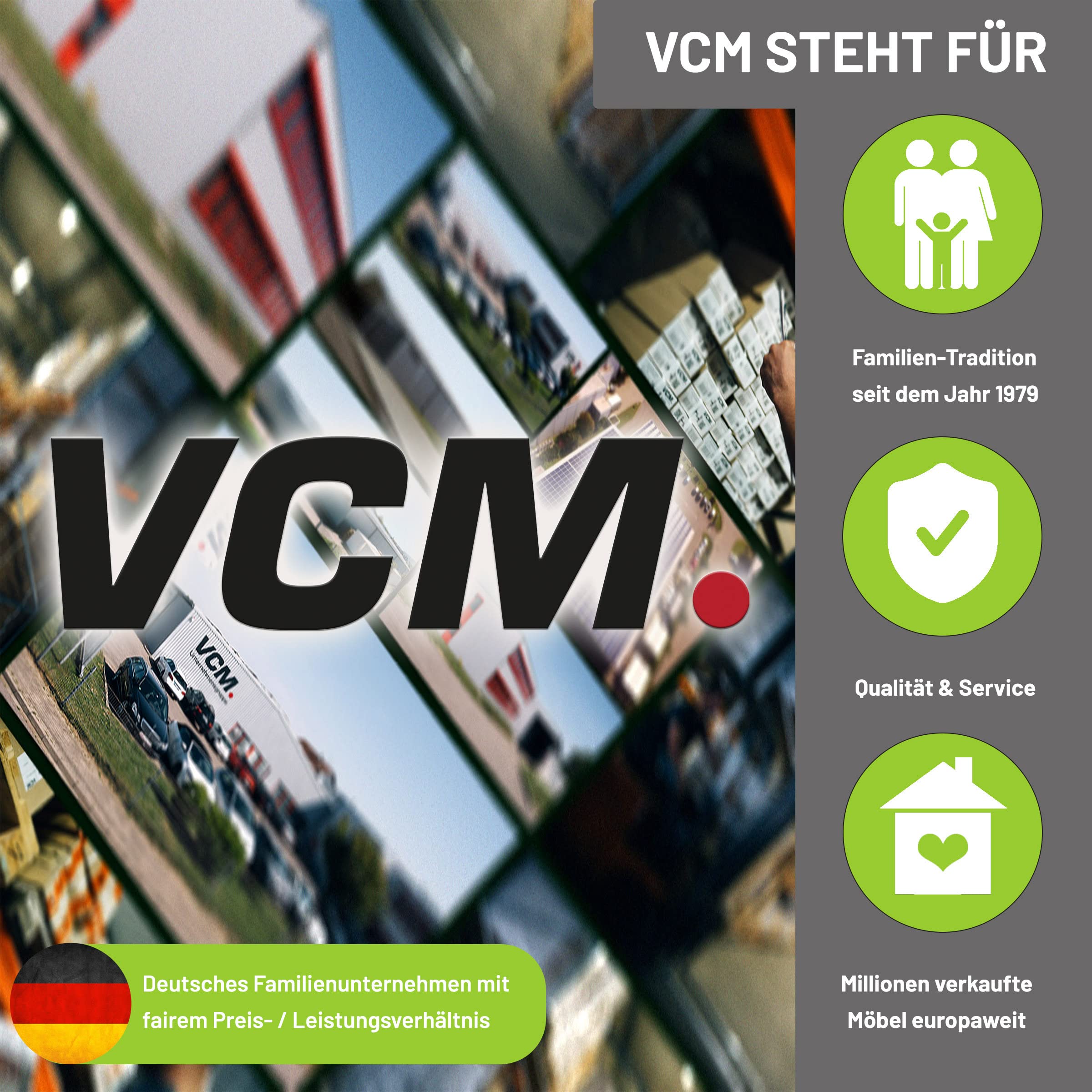 VCM Holzregal stehend | platzsparender Aktenschrank | Maße ca. H. 74 x B. 49 x T. 32 cm | Elegantes Regal | Büroregal – Ulas 2f