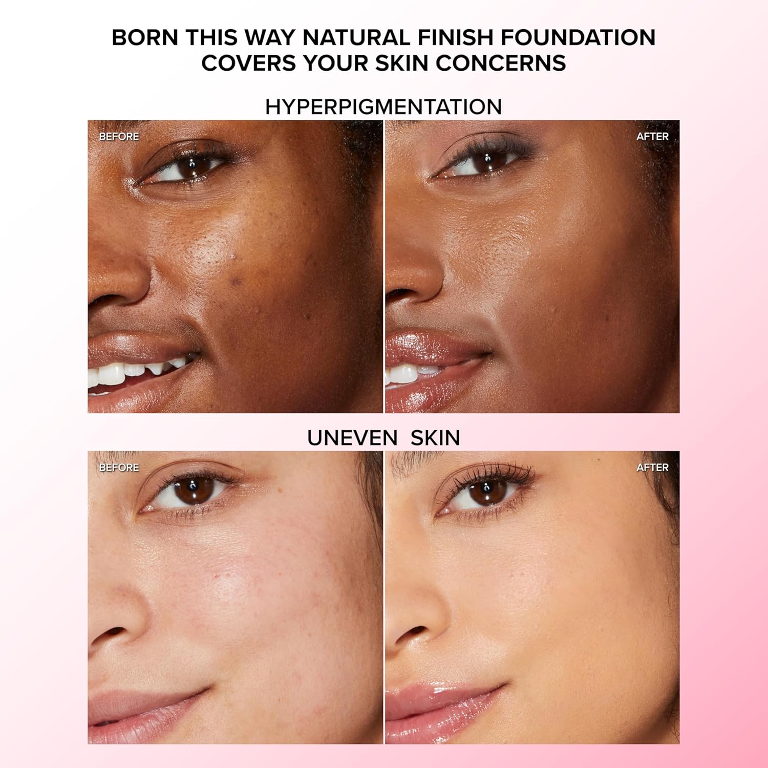 Too Faced Born This Way Natural Finish Longwear Liquid Foundation | Medium-To-Full Coverage | Hydrating + Oil Free - Image 4