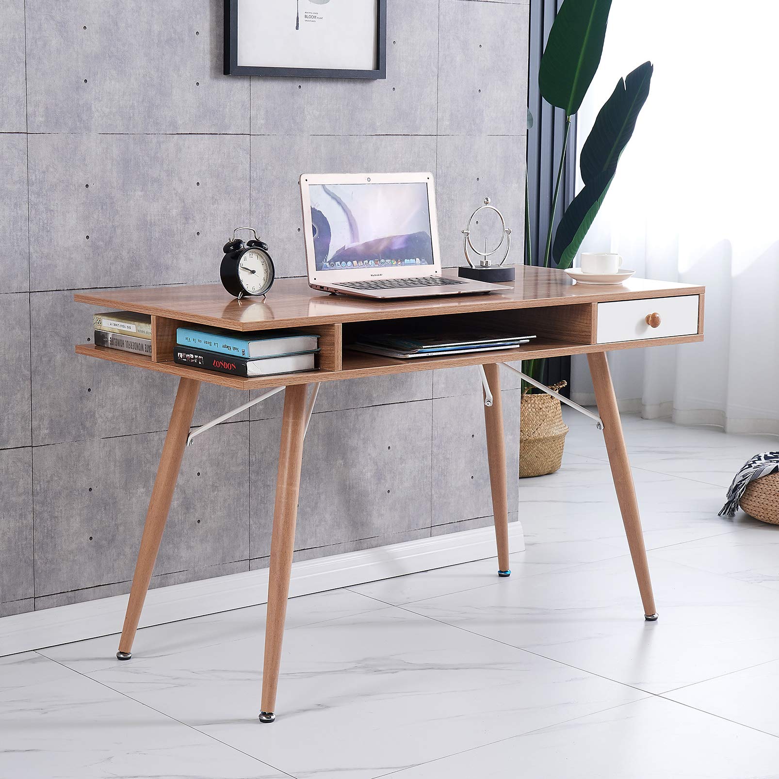 Buy Computer Desk Table 120cm Oak Office Writing Study Desk
