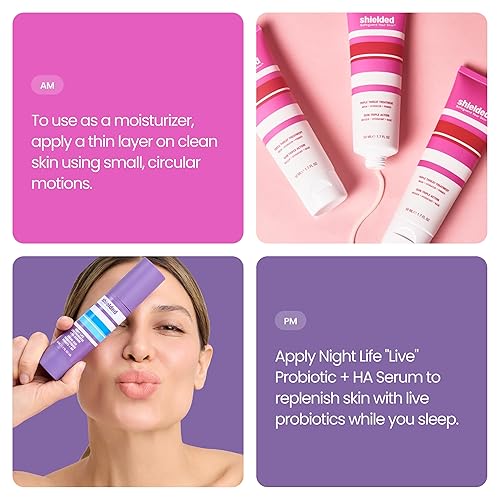 Miniatura 6 de Shielded Beauty - Tratamiento de triple amenaza, mascarilla hidratante, hidratante y base de maquillaje, ingredientes hidratantes para ayudar a