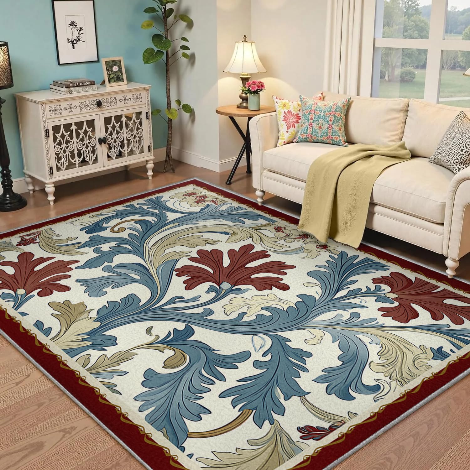 Tapis de salon classique vintage 150x210 pour cuisine et séjour