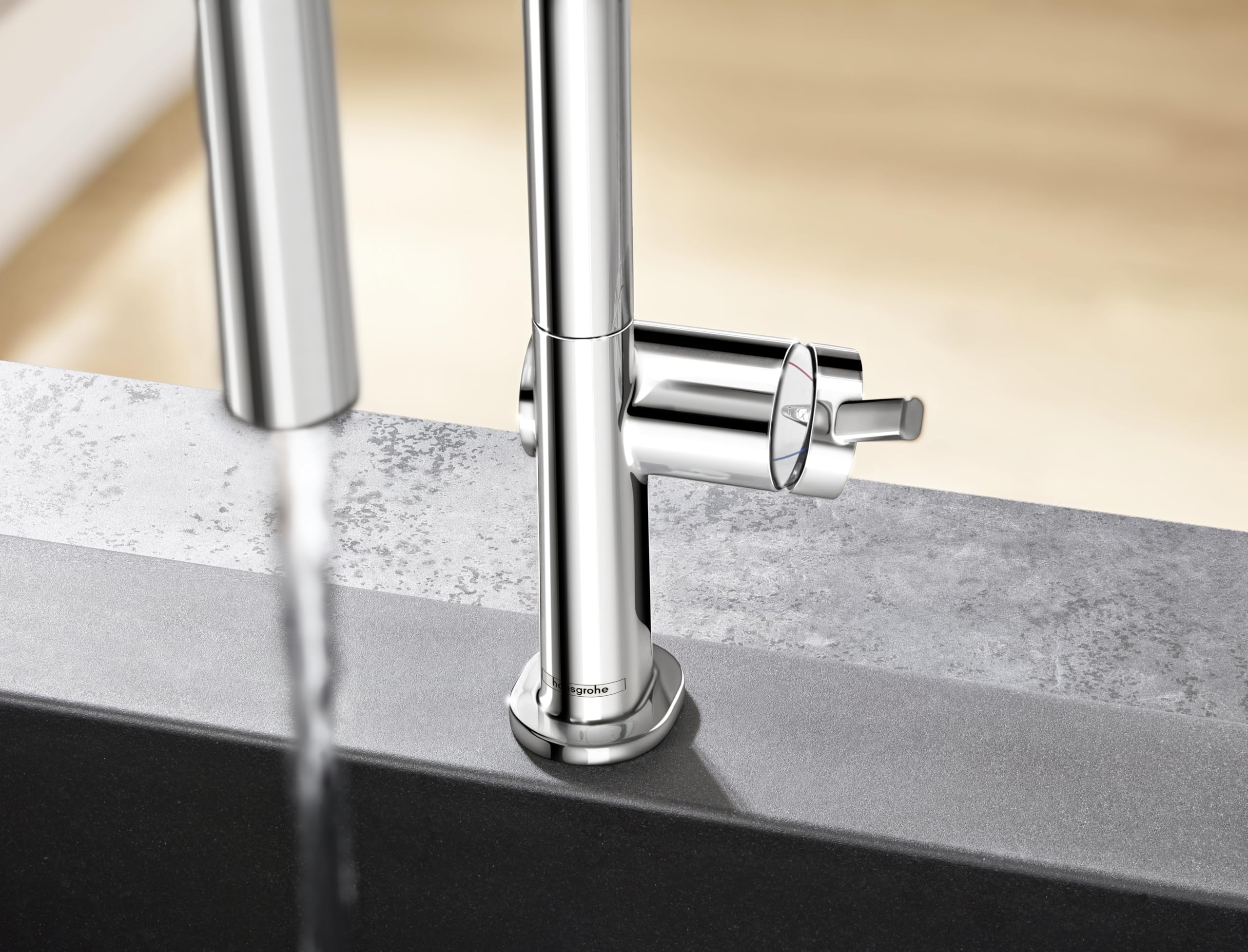 hansgrohe Talis M54 Mitigeur de cuisine 210, avec douchette extractible 2 jets, chromé, 72800000