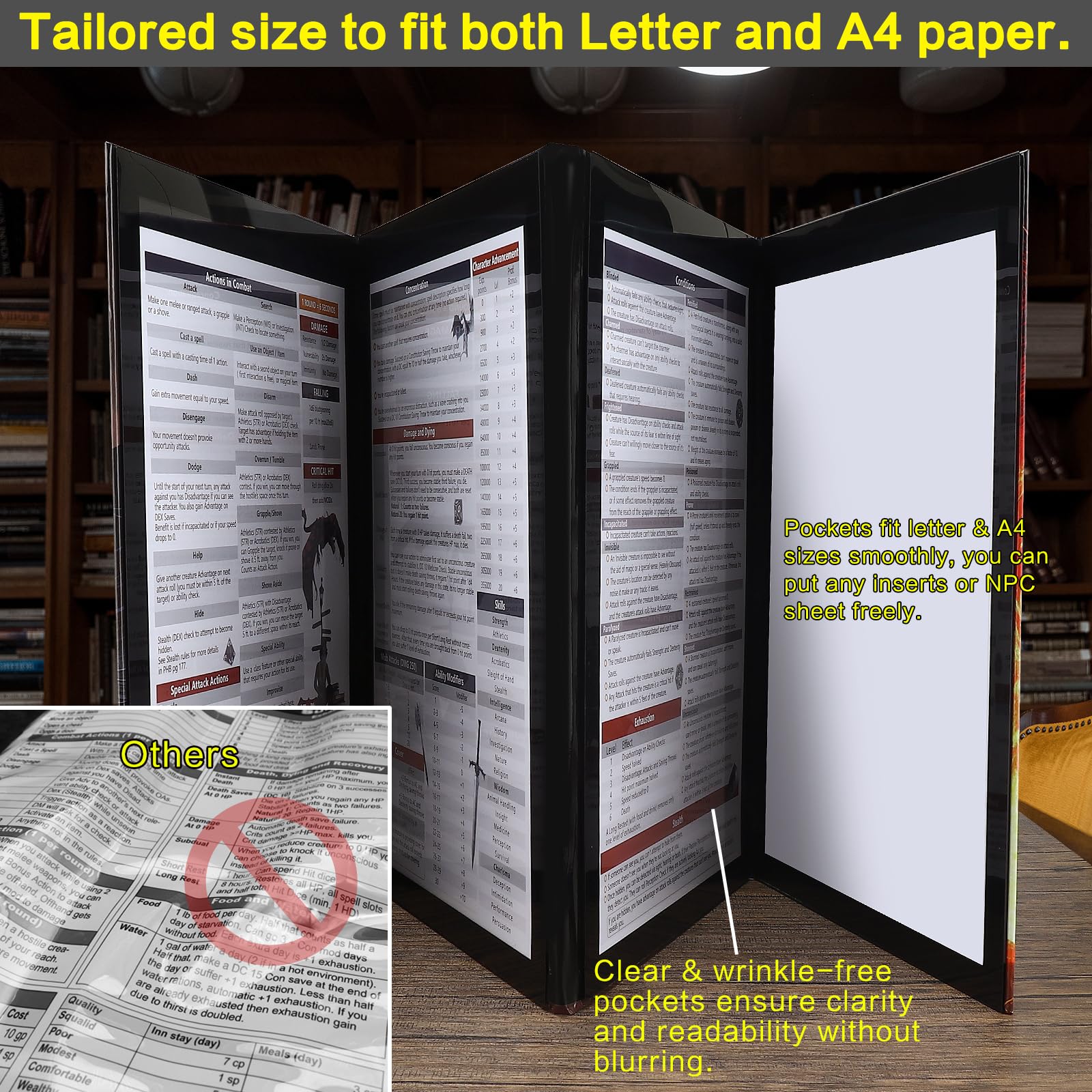 Haxtec DND DM Screen, Dungeons and Dragons Master Screen - Image 4