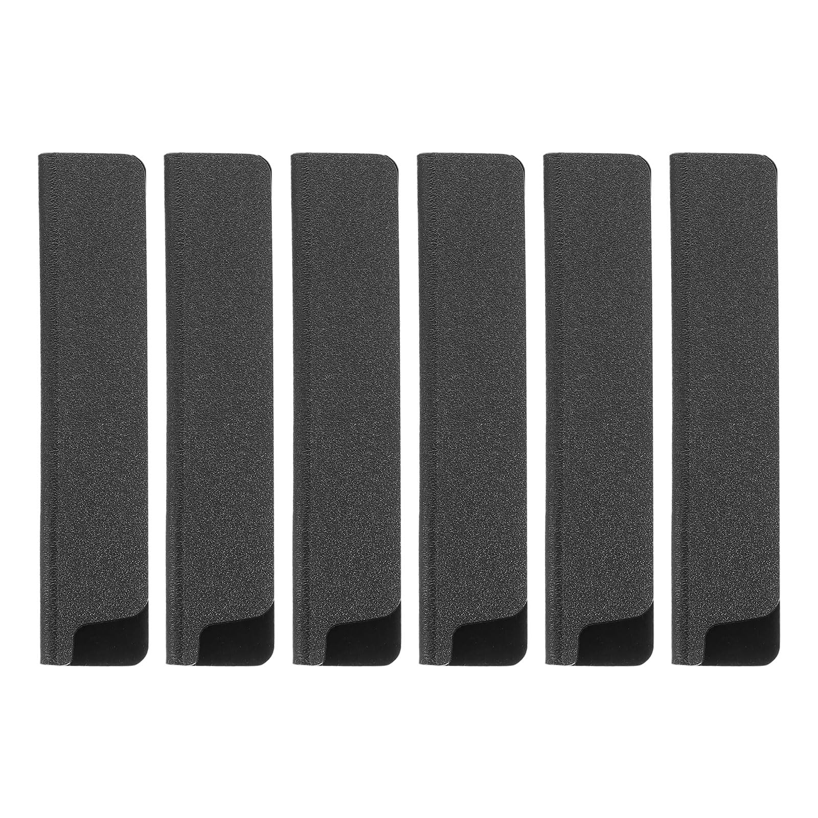 sourcing map 6 Pcs Knife Tip Guards 4.72"x 1" ABS Knife Cover Sleeves Case Blade Protector Universal Sheath for Home Kitchen, Black