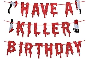 Frightening Bloody Birthday Garland
